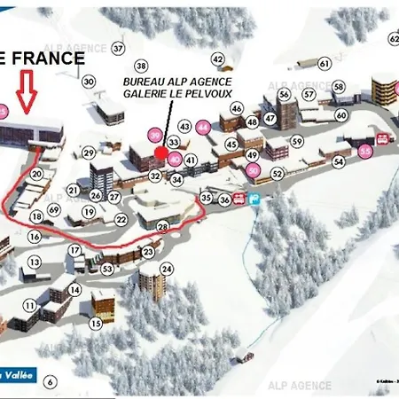 Le France - 3 Pers - Le France - 742fr - Plagne Centre Mae-3524 *