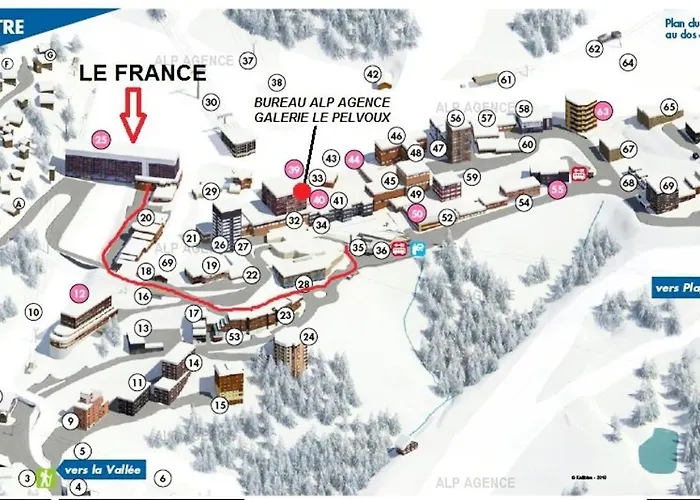 Le France - 3 Pers - Le France - 742fr - Plagne Centre Mae-3524 *